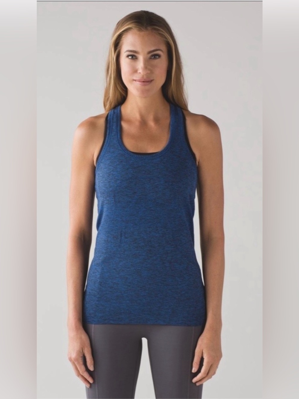 LULULEMON Swiftly Tech Racerback Race Length Tank Cerulean Blue Size 4 WORN ONCE
